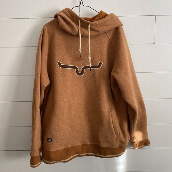 Kimes Ranch Sweaters - KIMES RANCH WOMEN'S TWO SCOOPS LOGO PULLOVER FLEECE HOODIE XL
